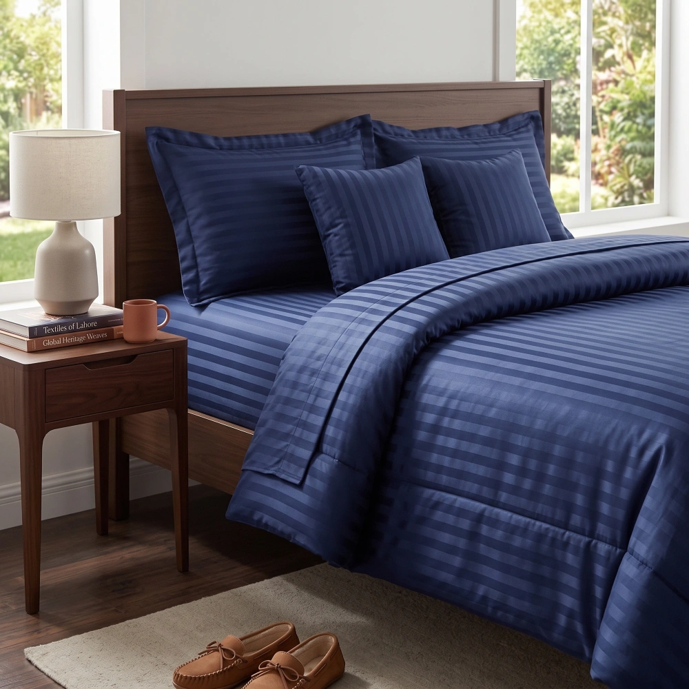 Midnight Navy Bed Set
