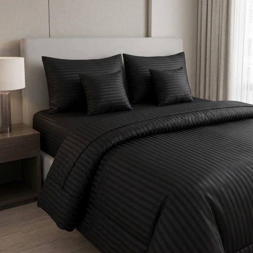 Midnight Stripe Bed Set alternate view
